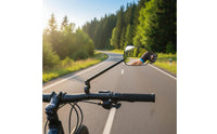 Adjustable Cycle Handlebar Mirror Easy Installation Vehicle Accessory Secure Mount for Cycling