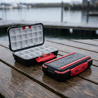Fishing Accessory Box Transparent Lids Double Sided Tackle Box Plastic Storage Organizer Sturdy Divider Case Clear