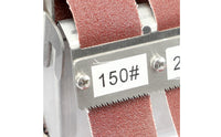 Stainless Steel Sanding Sheet Roll Holder Retractable 5-Slot Grit Sanding Belt Organizer Multi-Grit for Metalworkers
