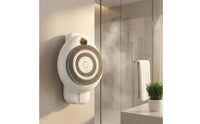 Height Adjustable Wall-Mounted Back Scrubber Charging Electric Body Washer LED Digital Display Automatic Shower Brush for Elderly, People with Limited Mobility