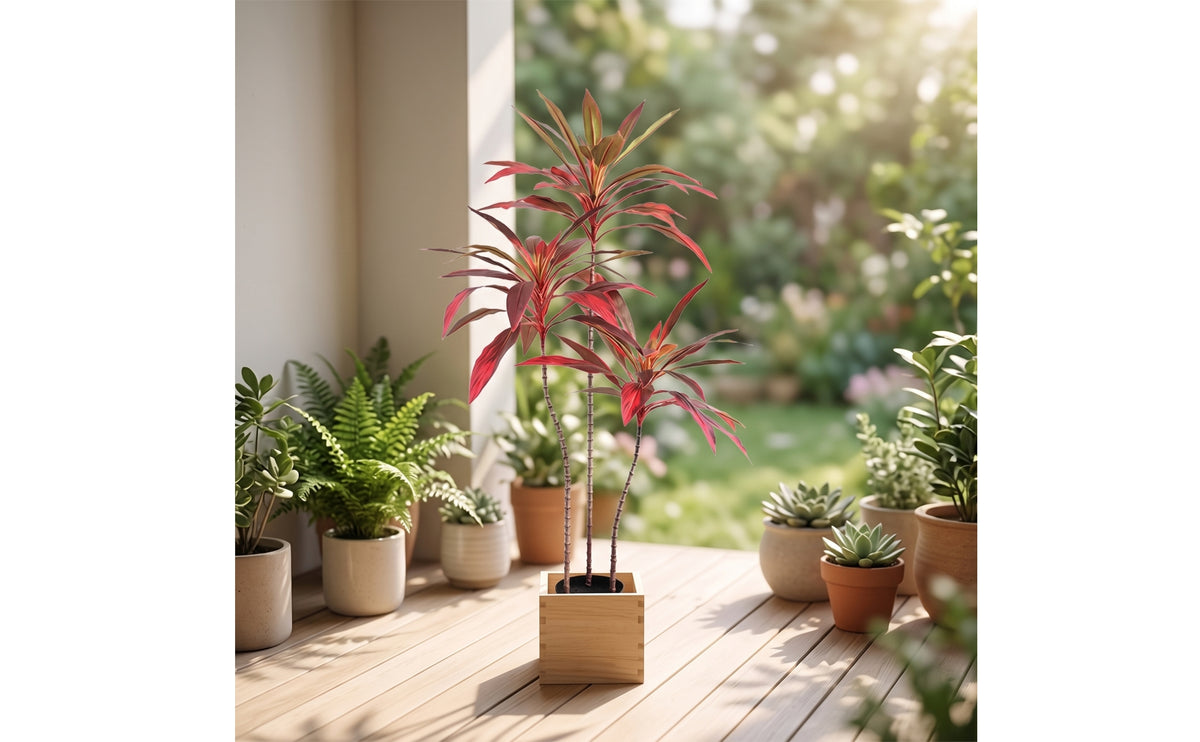 Artificial Potted Plant Tall Fake Plant with Pot Low-Maintenance Artificial Tree for Entryway, Office, Lobby