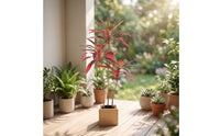 Artificial Potted Plant Tall Fake Plant with Pot Low-Maintenance Artificial Tree for Entryway, Office, Lobby