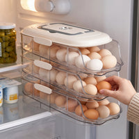 Clear Egg Storage Box Transparent Refrigerator Egg Dispenser Sturdy Long-Lasting for Pantry