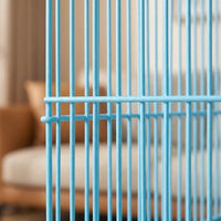 Easy Install Cage Accessories Avian Cage, 30x22x38cm Breeder Cage for Budgies and Finches, Escape-Prevention Design for Housing and Nesting
