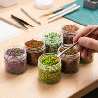 Tree Powder with Flocking Fine-Textured Miniature Flocking Realistic Miniature Grass for Craft Scenery