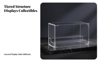 3 Tier Figure Showcase Dustproof Organized Display for Collectors