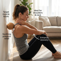 Cork Myofascial for Deep Tissue Massage, Peanut Shape for Back and Neck Fitness Ball for Athletes