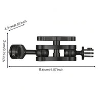 Double-Ball-Joint Mount Compact Articulated Bracket Balanced Hardware