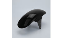 Glossy Black Motorcycle Front Mudguard Streamlined Mudguard with Mounting Bracket Direct Fit Front Mudguard Bracket Aftermarket