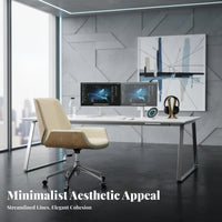 Modern Minimalist aesthetic Highspine Ergonomic Chair effortless Rolling Casters Office Furniture Adjustable Headrest rotating Seat for managements, Remote Workers, Students, Study Room, Workstation