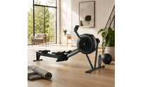 Air Rowing Machine Heavy-Duty Air Rower Rowing Machine with Flywheel Ergonomic Fitness Equipment Professional for Athletes