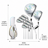 9 Golf Clubs Set for Men, Beginner Friendly Golf Club Package with Driver, Hybrid, Irons, Putter & Bag