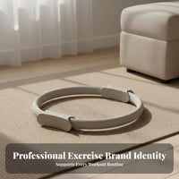 Postpartum Recovery Pilates Circle High Elasticity Inner Thigh Exerciser Non-Slip Handle for Seniors, Beginners