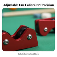 2 Pieces Adjustable Pool Cue Straightness Checker Precision Billiard Cue Straightness Checker Even Rolling for Tournaments, Practice, Club