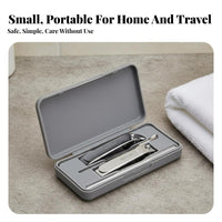 4 Pieces 4-Piece Nail Trimmer Set Carbon Steel Nail Tool Set Sturdy Portable Manicure Kit for Jet-Setters, Women, On the Go, Home, Washroom