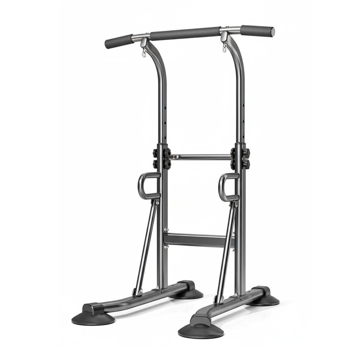 Stable Base Freestanding Pull up Bar Heavy Duty Standalone Standing Pull up Bar Non-Slip Grips Home Gym Workout Station Adjustable Height for Children, Garage