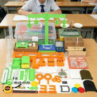 Junior High Physics Kit Green Holder Stand Stand Physics Experiment Kit and Metal Learning Aid