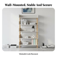 Floor-Standing 5-Tier Etagere bookshelf Space-Saving 5-Tier accessible-shelving Shelving unit multifunctional bookshelf Sturdy Construction for Book Lovers, Collectors, Office Workers, Bedroom, Entryway
