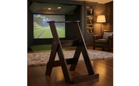 Wood Golf Club Rack Folding Golf Bag Storage Rack