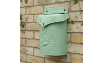 Wall Mount Mailbox Distressed Finish Vintage Wall Mailbox Weather Resistant European Design Post Box for Outdoor, Front Porch, Entryway