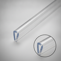 U-Shaped Rubber Edge Trim Glass Protection Strip Wood Panel Sheet Metal PVC Silicone Seal Strip Transparent Anti-Collision