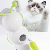Feather Tail 360 Rolling Soft Mouse Self Entertaining Motion Sensor Feline Toy Long-Lasting