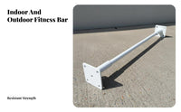 Wall Mounted Pull-up Bar Indoor Outdoor Use Wall Mounted Pull up Bar Heavy Duty Steel Fitness Equipment for Adults, Women, Strength Training, Garage