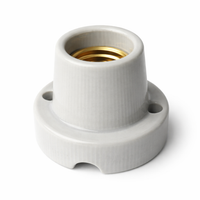 E27 Bulb Ceramic Lamp Holder for Heat Lamp and Terrarium Light, Heat Resistant up to 800°C E27 Lamp, 4A 250V Anti-Hot Reptile Heat Bulb Socket
