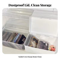 Stackable Drawer Organizer debrisproof Clear Drawer unit Space Saving for Students