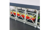 N-Scale Locomotive Shed Miniature Station Depot Industrial Locomotive Depot Paintable for Collectors