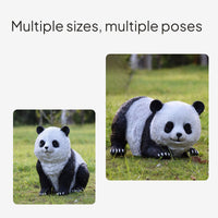 Outdoor Panda Sculpture, Realistic Garden Courtyard Decor, Villa Landscape