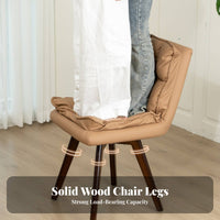 Multifunctional Upholstered Swivel Chair Soft & Comfortable Vanity Stool Thick Padded Seat Indoor Seating Sturdy Construction for Homeowners, Pet Owners, Dining Room, Dressing Area, Bedroom, Home Office
