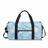 Travel Duffle Bag Detachable Shoulder Strap Luggage Large Capacity Printed Travel Duffel for Gyms