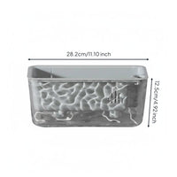 Self-Watering Planter PET Material Transparent Plant Pot Glacier Textured Design Windowsill Greenery Planter for Balcony