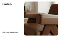 Single-Person Relaxation Seat Rustic Simplicity Aesthetic V-Leg Cane Chair Mid-Centurymid-Century-Era Modern Designer