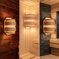 Wall Lamp Shade Wooden Sauna Lamp Shade for Steam Room
