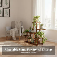 Floor-Standing Multi-Tier Plant Stand Sturdy and Long-Lasting Multi-Tier Flower Rack Space-Saving Indoor Furniture Strong Load-Bearing for Gardeners, Homeowners, Renters, Living Room, Balcony, Bedroom, Hallway