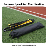 Sturdy Agility Ladder Portable Speed Ladder High-Density Straps Sports Equipment Multi-Purpose for Athletes, Football Players, Kids, Gym, Outdoor