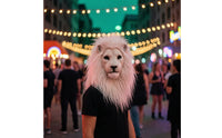 Lion Headpiece with Mane Realistic Lion Head Headpiece Latex for Theater Performances
