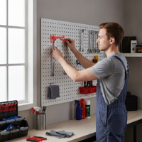 Car Detailing Tool Pegboard Wall Organizer Hardware Tool Rack Car Wash Hook Auto Repair Shop Storage Shelf