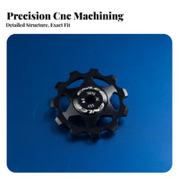 Rear Derailleur Pulley Steel Bearing Cycle Guide Wheel Bike Pulley Wheel Wide Compatibility Bike Guide Wheel Sealed
