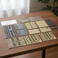 Model Building with Balconies Pre-Cut Apartment Model Kit Paintable Multi-Story for Modelers, Railway Layouts, Dioramas