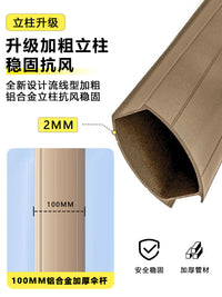 Square Roman Umbrella for Outdoor Patio, Garden, Villa, Market Stall