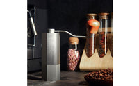 Manual Coffee with Crank Small Capacity Manual Coffee Bean Mill External Settings for Travel, Office
