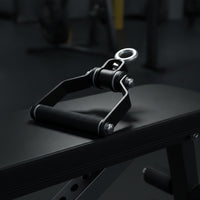 Cable Attachment with Knurled Grip Heavy Duty Lat Pulldown Handle Non-Slip Rowing Handle for Athletes