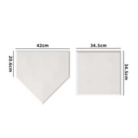 4 Pieces Home Plates and Bases Raised Border Rubber Baseball Bases Flat Profile Athletic Gears