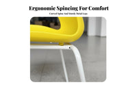Stackable Design Armless Molded Shell Chair Space-Saving Armless Utility Chair Minimalist & aesthetic Multipurpose Seat Ergonomic Support for Office Workers, Event Planners, Business Owners, Conference Room, Reception Area, Home