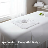Massage Towel with Face Hole Skin-Friendly Face Cradle Towel Water Absorption for Estheticians, Masseuses, Spas