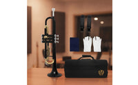 Trumpets Straight Bell Trumpets with Carrying Case Bright for Educational Band