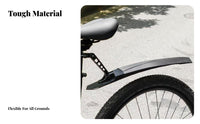 2 Pieces Mountain Bike Fenders Universal Fit Front and Rear Mudguard Set Front and Rear Mudguards Weather-Resistant Protection
